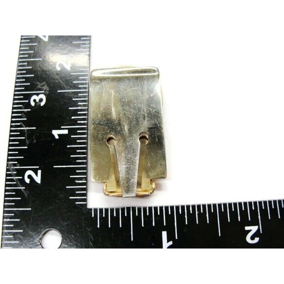 L.O.O.M. Moose Flip Up Gold Tone Money Clip Stainless Steel Wallet CC Cash - Picture 7 of 10